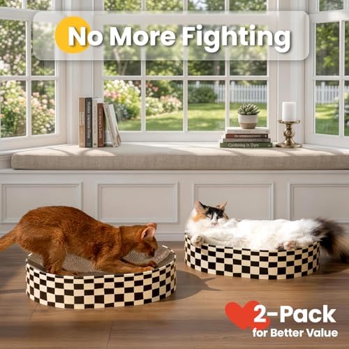Conlun Oval Cat Scratcher Bed Bowl Lounge