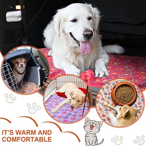 Tatuo 4 Pack Fleece Dog Blanket