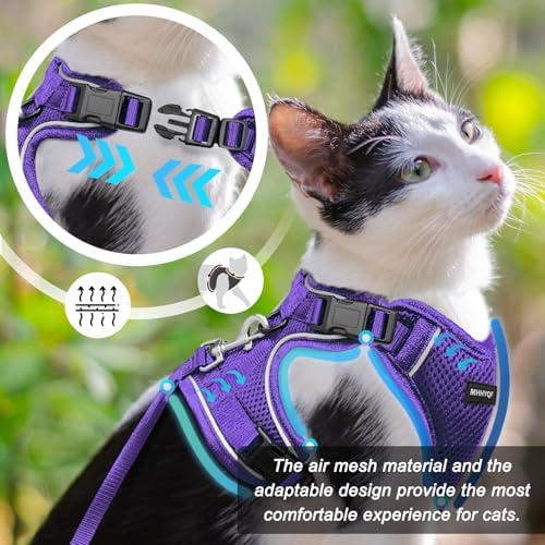 Cat Harness and Leash Set, Soft and Breathable Vest