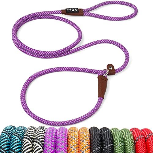 Fida Durable Slip Lead Dog Leash, 6 FT x 3/8" Dog Training Leash