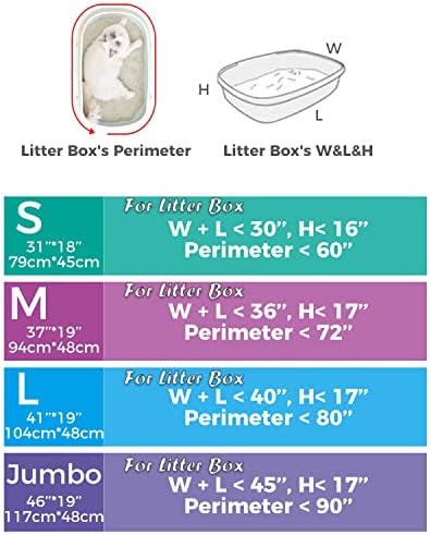 20 Count Jumbo Cat litter Box Liners
