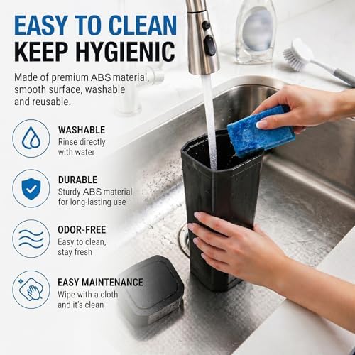 Car Trash Can, 2 Packs Leakproof Mini Car Garbage Can