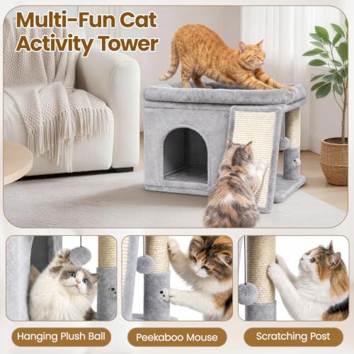 Cat Tree Tower with Scratching Post