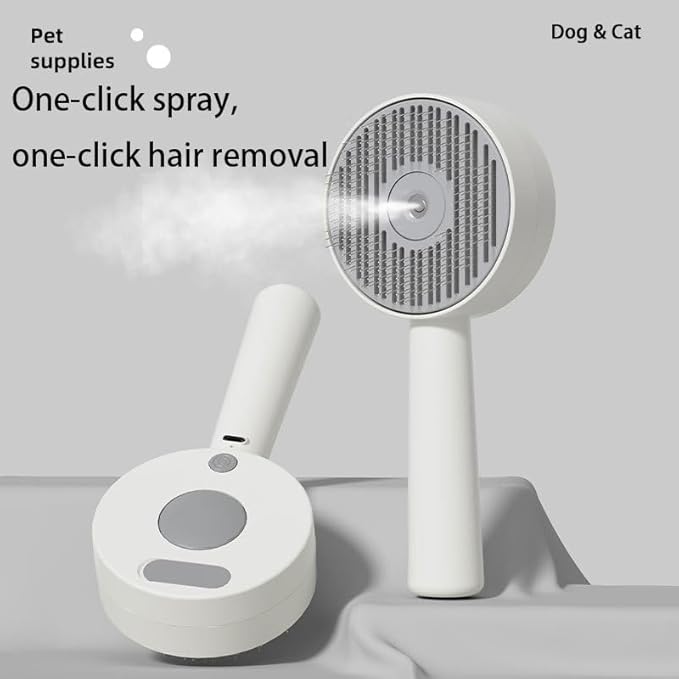 Cat Steam Brush， 3 In 1 Cat Brush，Quickly Clean Your Pet's Fur，Anti-Static Pet Spray Hair Removal Comb，Suitable for pets such as cats, dogs, rabbits, etc.