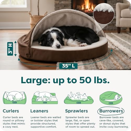 Furhaven 35" Round Orthopedic Dog Bed