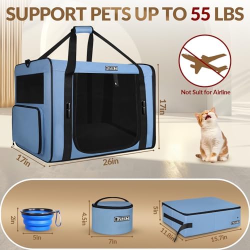 Petskd 26"x17"x17" Extra Large Cat Carrier