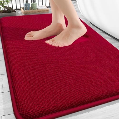 OLANLY Thick Memory Foam Bathroom Rugs 30x20, Soft Absorbent Bath Mat