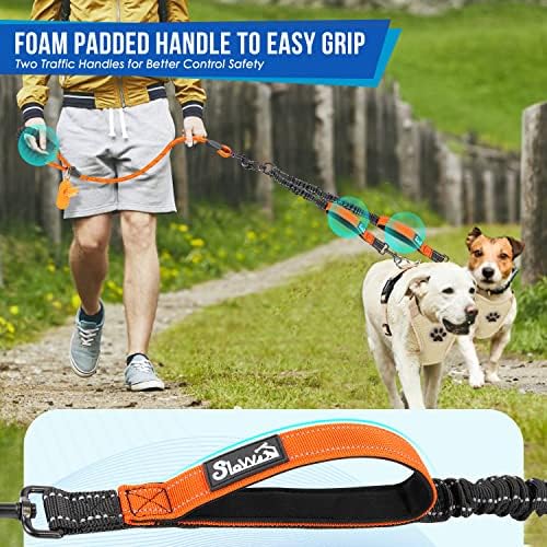 SlowTon Double Leash for Two Dogs, No Tangle &