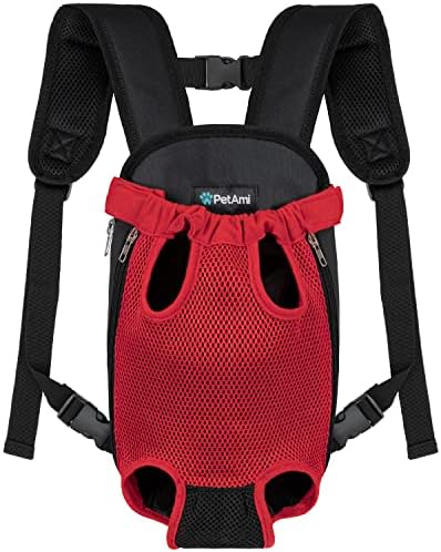 PetAmi Dog Carrier Backpack, Adjustable Dog Pet Cat Front Carrier Backpack |