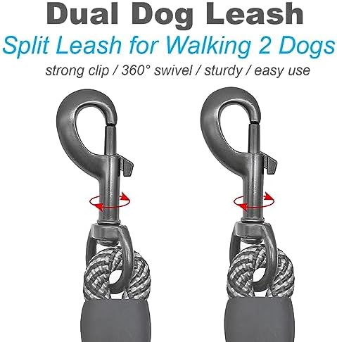 Double Dog Leash Coupler 1/3" Rope Extension
