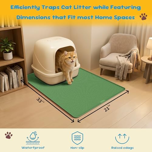 Cat Litter Mat, Silicone Litter Trapping Mat