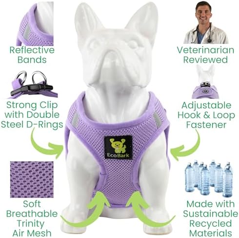 EcoBark Step in Dog Harness, Reflective & Adjustable Body Halter Vest