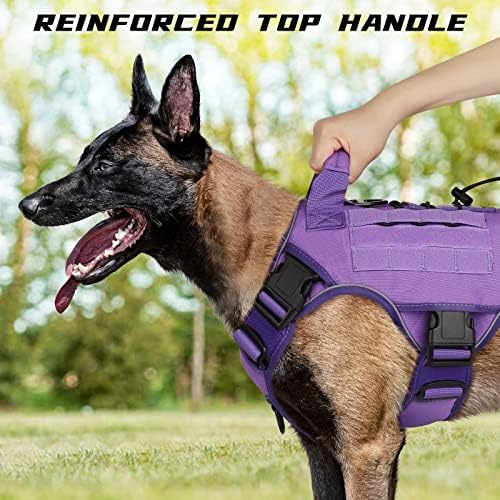 WINGOIN Purple Tactical Dog Harness