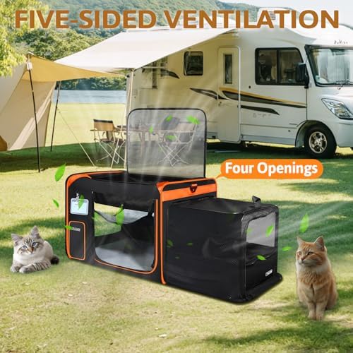 Petskd Side Expandable Extra Large Cat Carrier