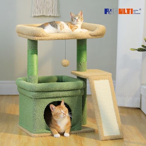 PEQULTI Cat Tree for Small Medium Cats