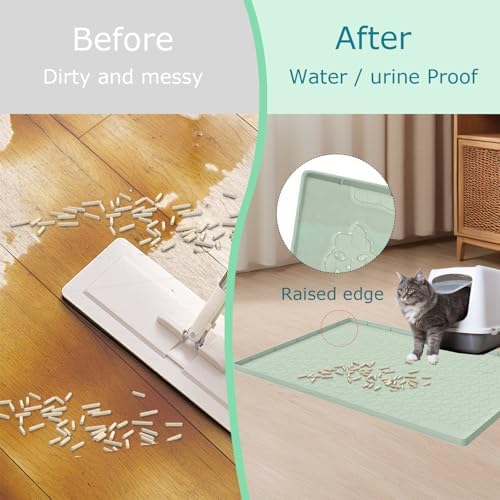 Cat Litter Mat, Silicone Large Cat Mat