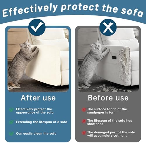 Cat Scratch Protector – Self-Adhesive & Trimmable Couch Guard