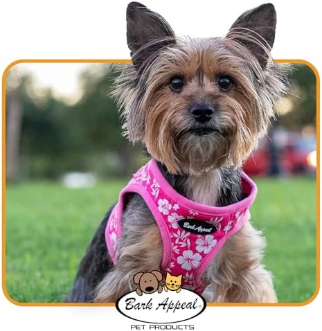 Bark Appeal Raspberry Step-in Dog Harness