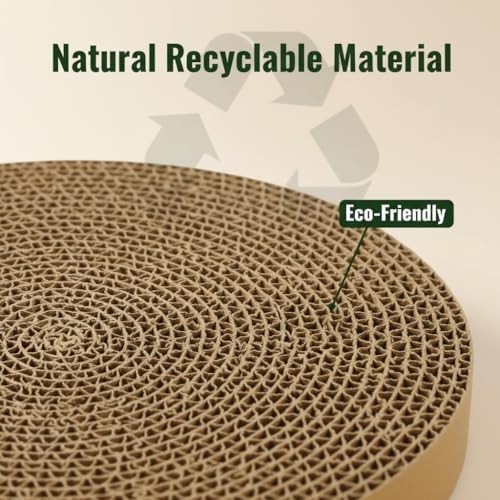 Cat Scratching Pad Cardboard Round Cat Scratcher Refill Replacement Scratch Pads