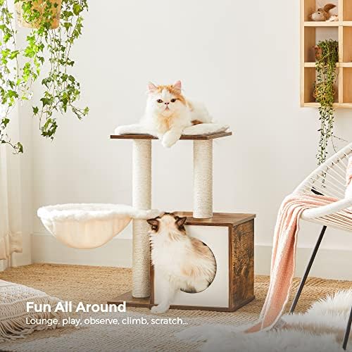 Feandrea Small Cat Tree for Kittens, Cat Condo