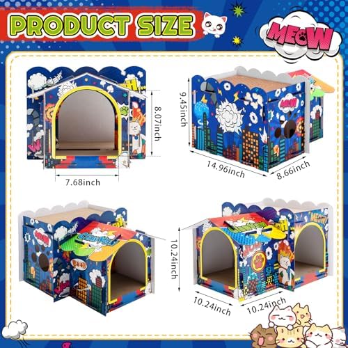 2 Story Cardboard Cat House