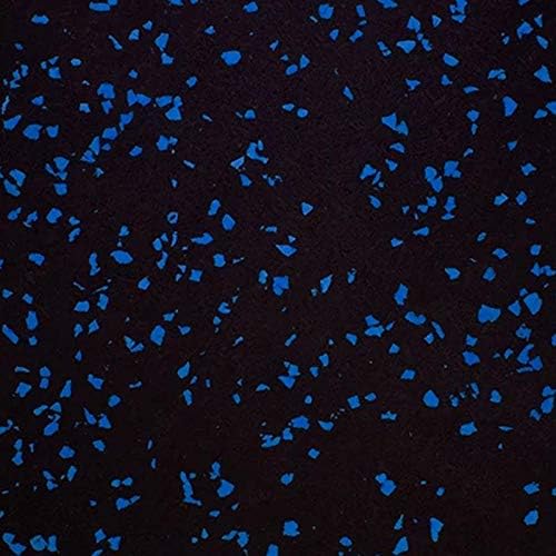 Playsafer Genaflex Rubber Gym Floor Mat - Heavy Duty Commercial Protective Gym Flooring Roll, 8mm Thick (4' X 20', 10% Light Blue)