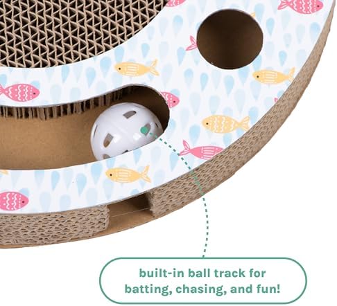 Kitty City Fish Corrugate Cat Scratcher