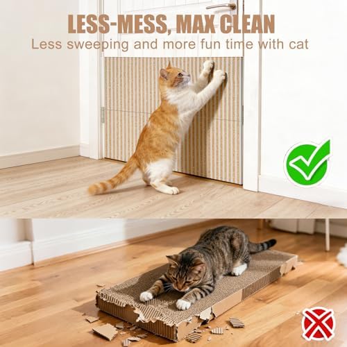 Natural Cork-Cat Scratch Pad-Cat Scratch Mat Rug-Avoid Cat Couch Protector-Cat