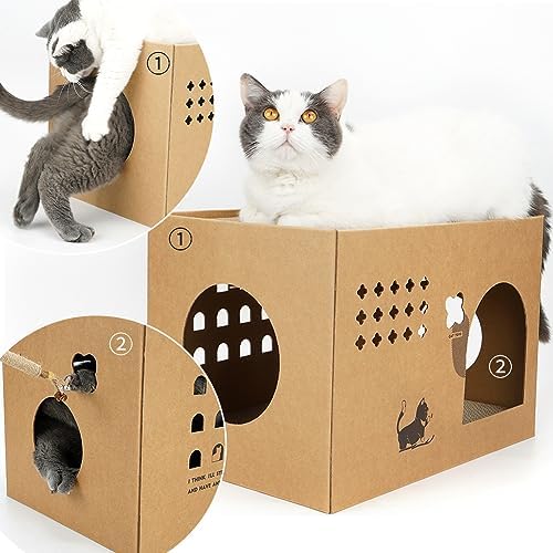 ARGOPET Cat Cardboard House