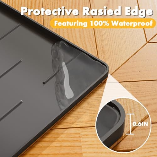 Pieviev Extra Large Silicone Litter Box Mat