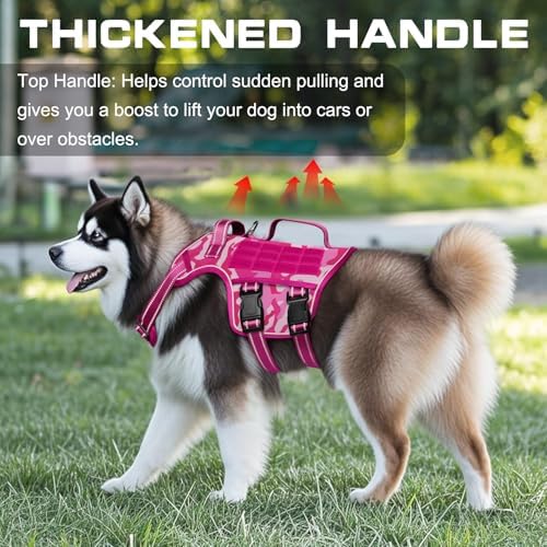 Dog Harness for Large Dogs, No Pull Tactical Vest