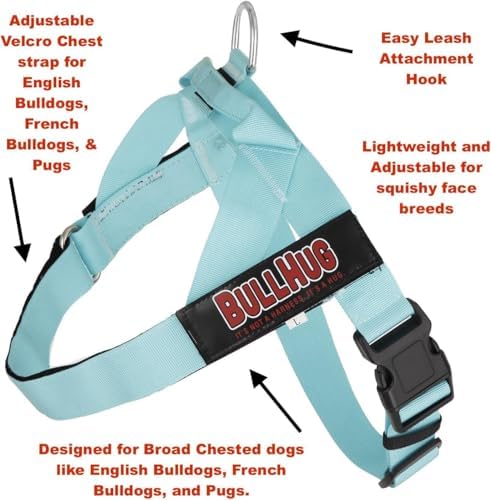 BULLHUG Adjustable Dog Harness– No Pull, No Choke –