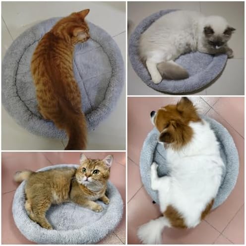 Round Cat Bed Washable Cat Donut Bed