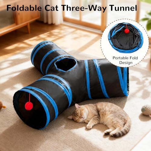 Tempcore Cat Tunnel, 3-Way Collapsible Toy