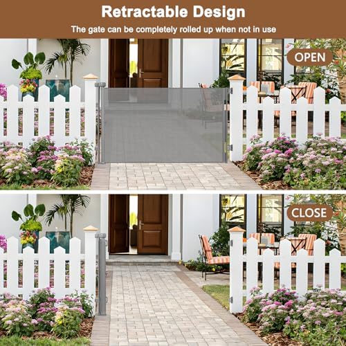 Weatherproof Outdoor Retractable Dog Gate