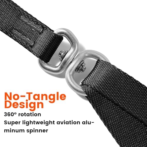 HOWGO Double Dog Leash, Tangle-Free 360 Swivel