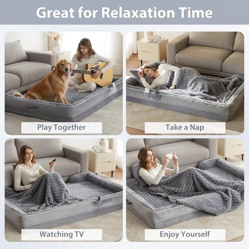 WNPETHOME Orthopedic Washable Human Dog Bed