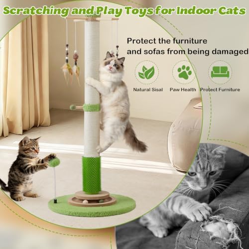 38" Tall Sisal Cat Scratching Post