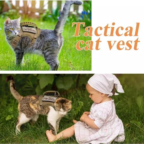 Tactical Cat Harness and Leash Set