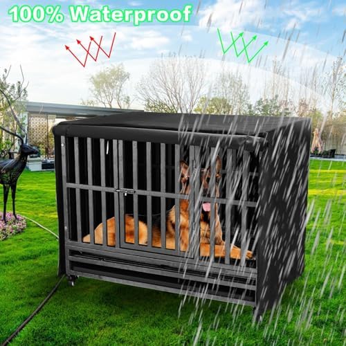 38 inch Heavy Duty Dog Crate Covers Durable 600D Polyester