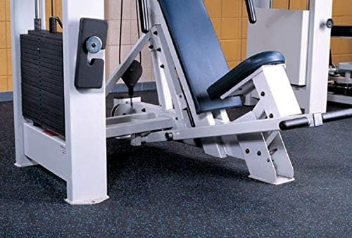 American Floor Mats 1/4in (7mm) Thick 10% Mocha 4' x 11' Heavy Duty Rubber Rolls, Protective Exercise Mats, Home Gym Rubber Flooring