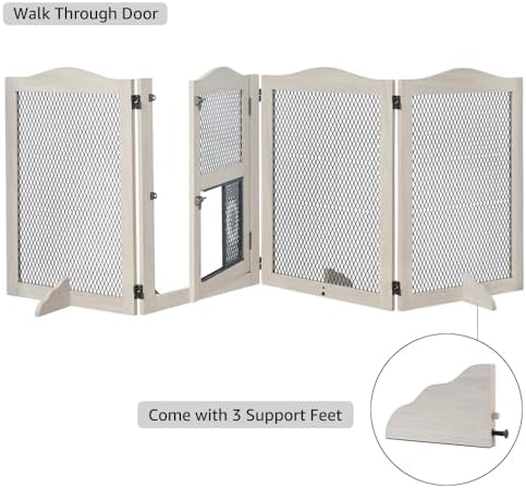 beeNbkks Freestanding Dog Gate