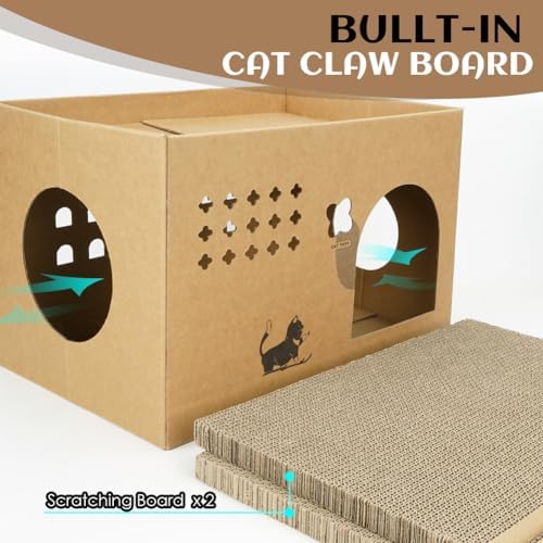 ARGOPET Cat Cardboard House