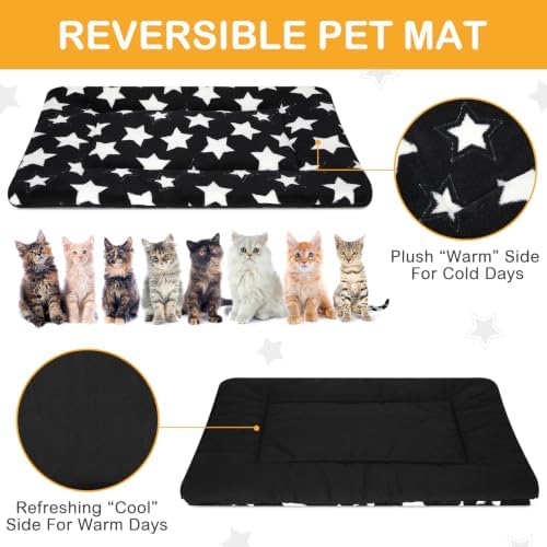 VitalCozy 4 Pcs Dog Crate Pads Soft Warm