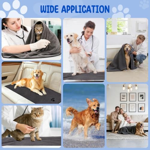 ATONET 2 Pack Microfiber Dog Towels