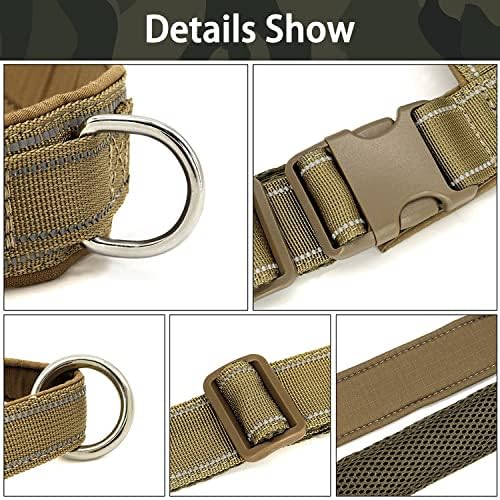 No Pull Dog Harness Brown for Small Medium Large Sized Dog, Reflective Escape