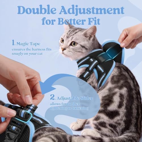 rabbitgoo Cat Harness and Leash Set, Step-in Soft Vest