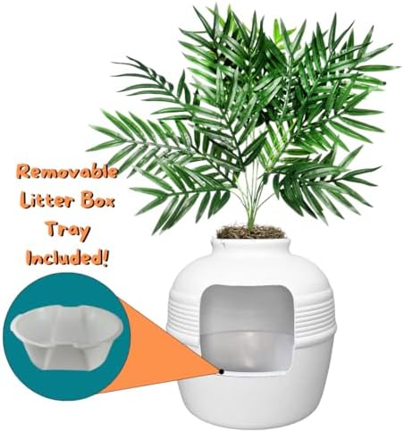 Good Pet Stuff Original Hidden Litter Box Planter, Decorative Cat Litter