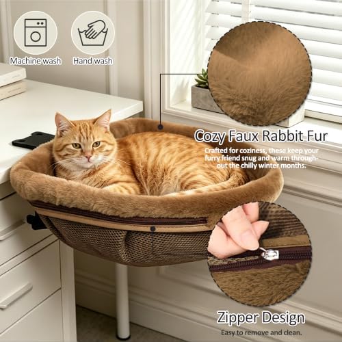 Desk Cat Bed, Hanging Under Desk Cat Hammock