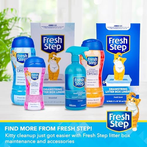 Fresh Step Drawstring Cat Litter Liners, 2.5 ft x 17 in